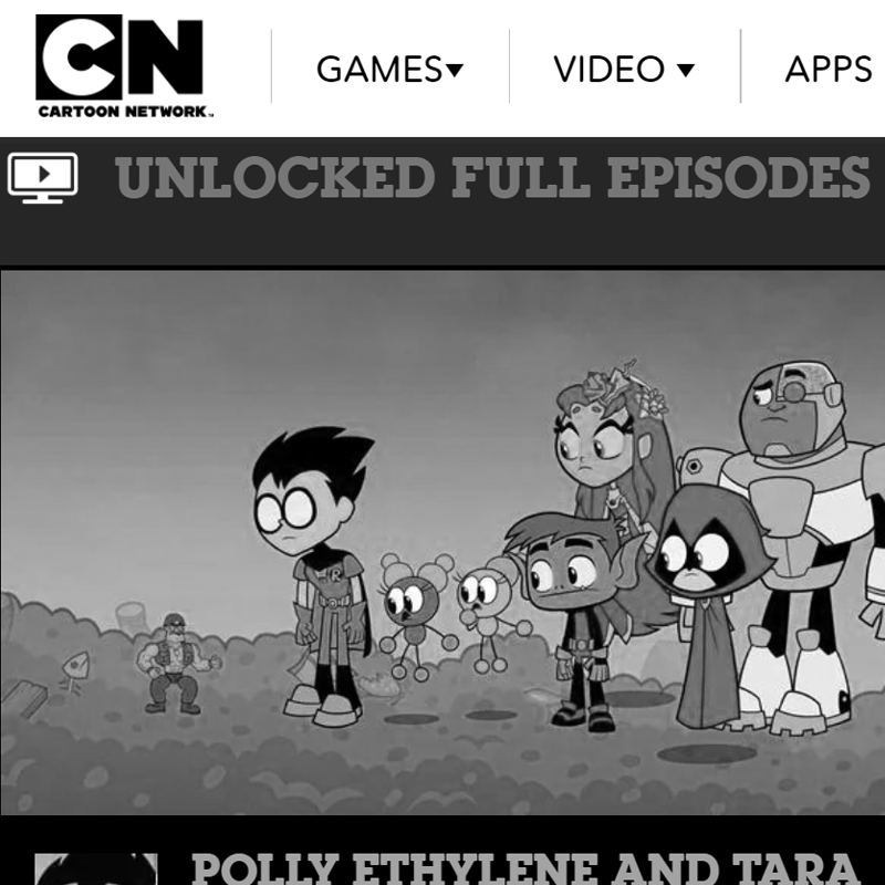 image of cartoon network's front page