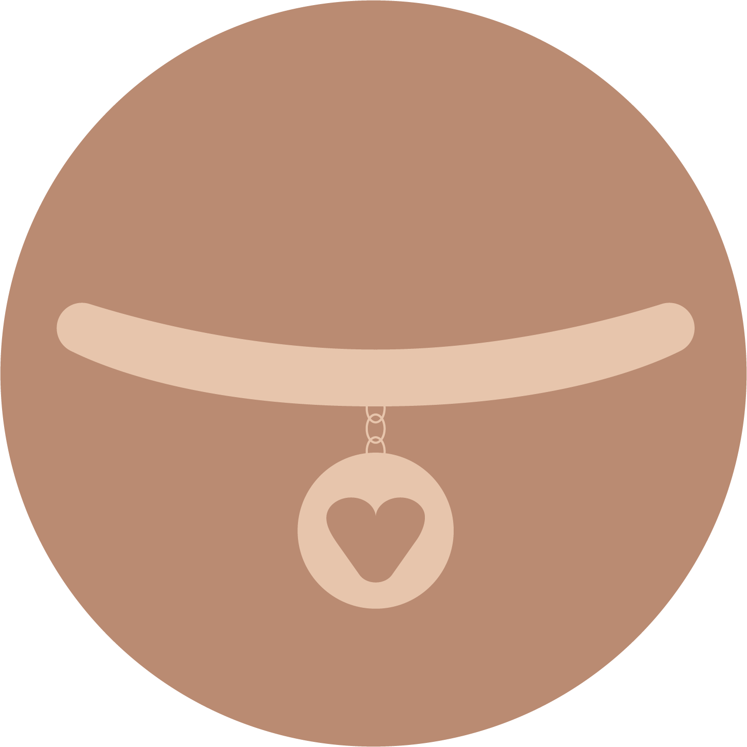Collar With Heart Tag